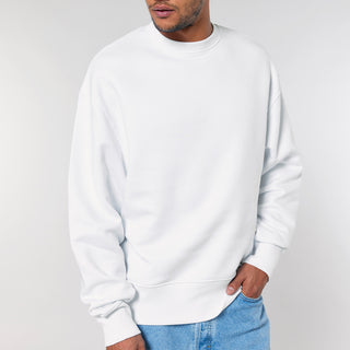 Oversized unisex Pullover WISHLIST white